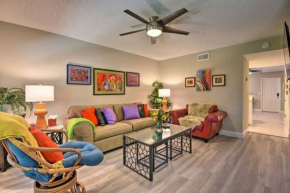 Bright Colorful Home with Private Fenced Yard STEPS from Flagler Avenue! Stroll to the Beach!